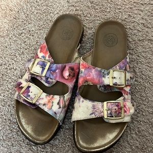 Floral sandals